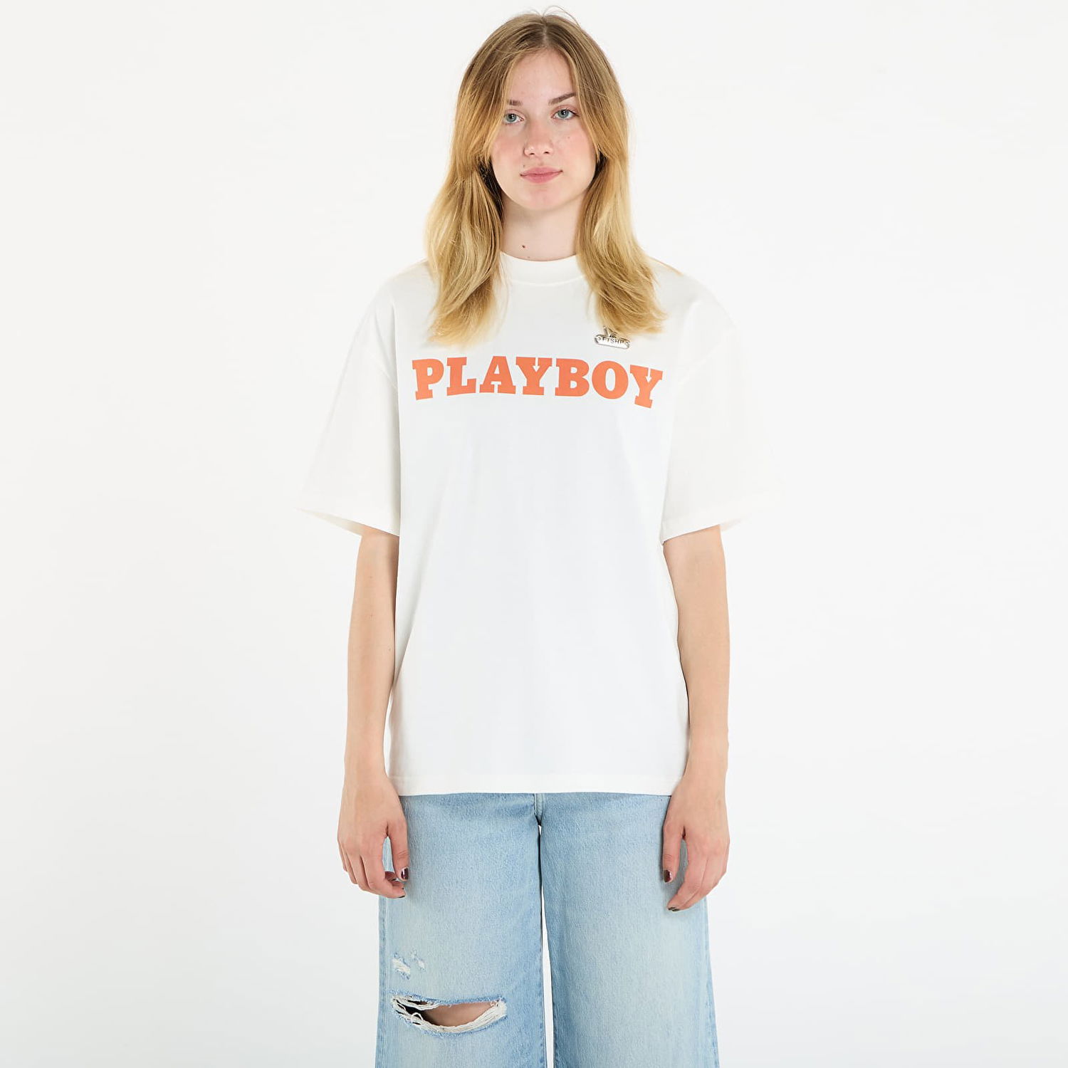 Tričko Footshop Playboy x FTSHP Babe T-Shirt UNISEX Off-White Biela | FTSHP_528, 1