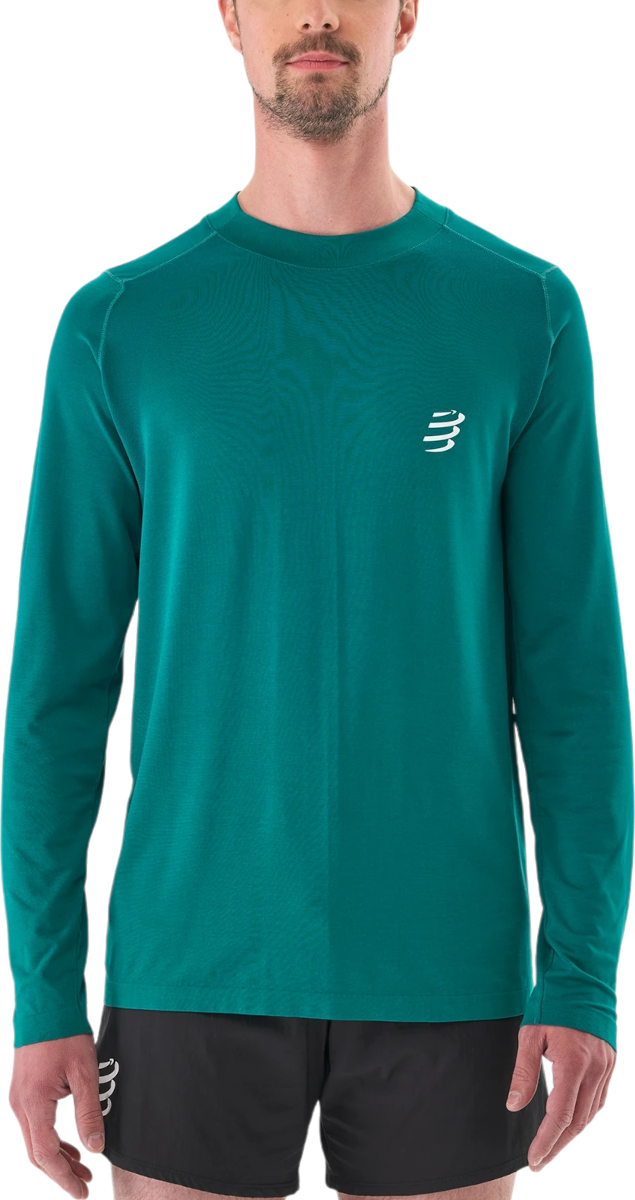 Tričko Compressport Performance Long Sleeve T-shirt Zelené | atsm4946028l, 0