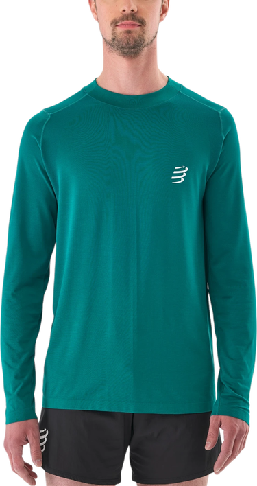 Tričko Compressport Performance Long Sleeve T-shirt Zelené | atsm4946028l, 0