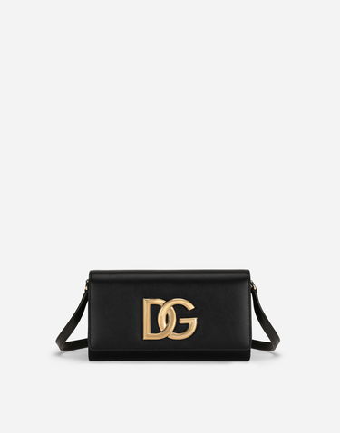 Taška cez rameno Dolce & Gabbana Calfskin 3.5 Clutch Shoulder And Crossbody Bag Onesize Čierna | BB7082AW57680999, 0
