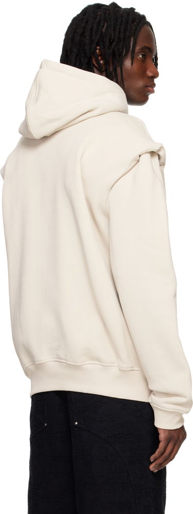 Mikina HELIOT EMIL Outline Logo Hoodie by HELIOT EMIL Béžová | PRESS25_M_08_053_ST18_CO, 2