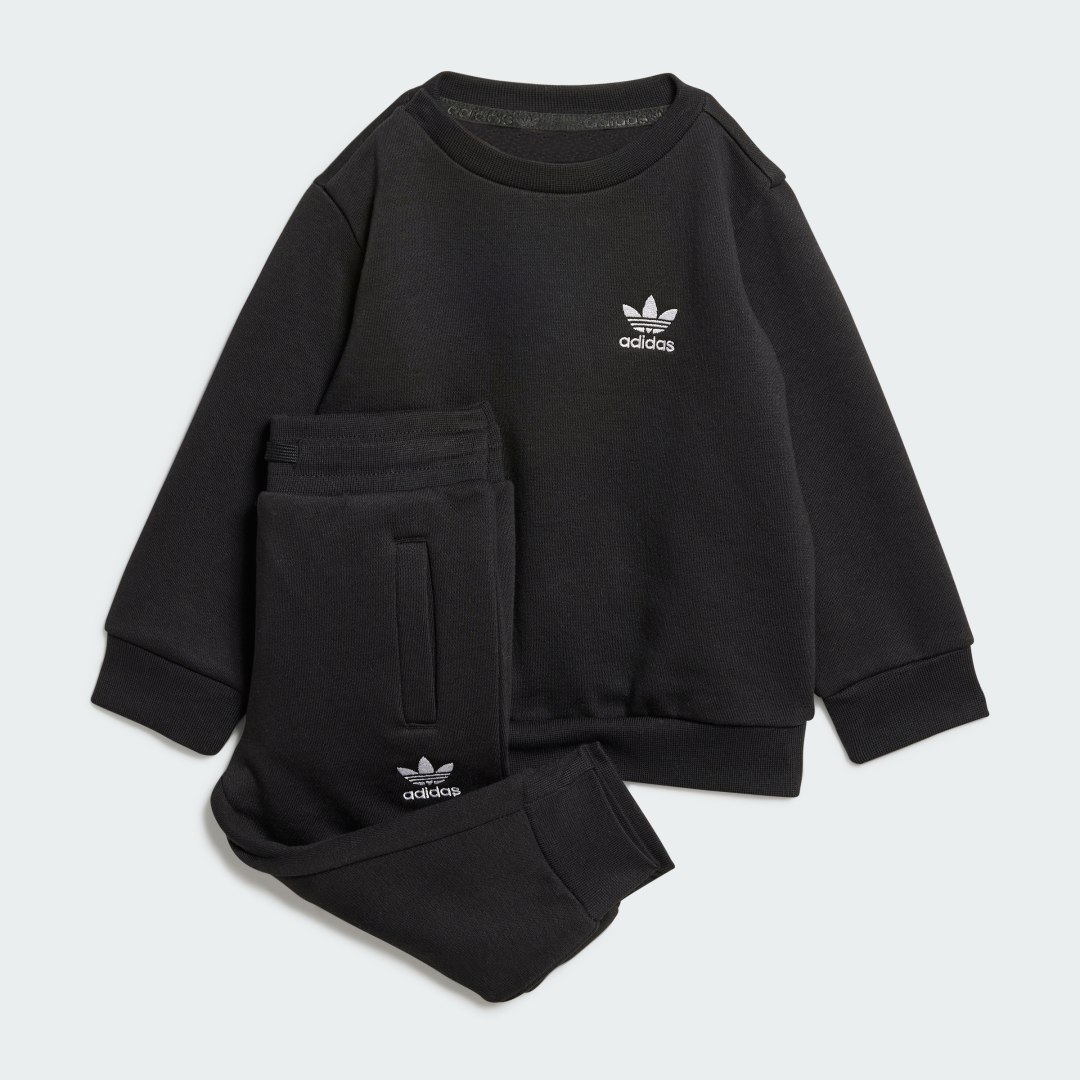 Súprava adidas Performance Crew Sweatshirt and Pants Set Čierna | IW1009, 0