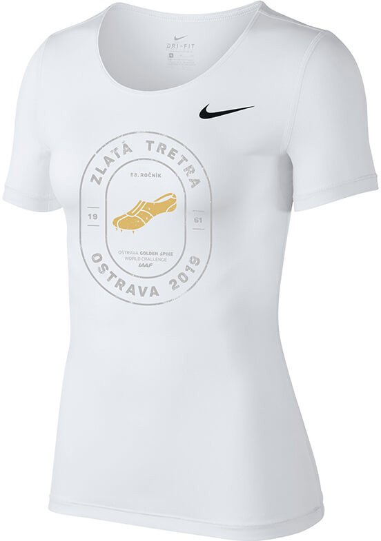 Tričko Nike Pro CL ZLATA TRETRA T-Shirt Biela | 725745-100-zt