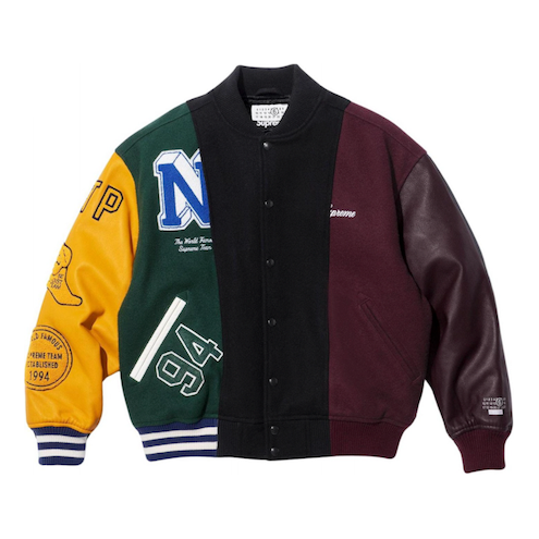 Bomber bunda Supreme Split Varsity Jacket by Maison Margiela Rôznofarebný | SUP-SS24-110