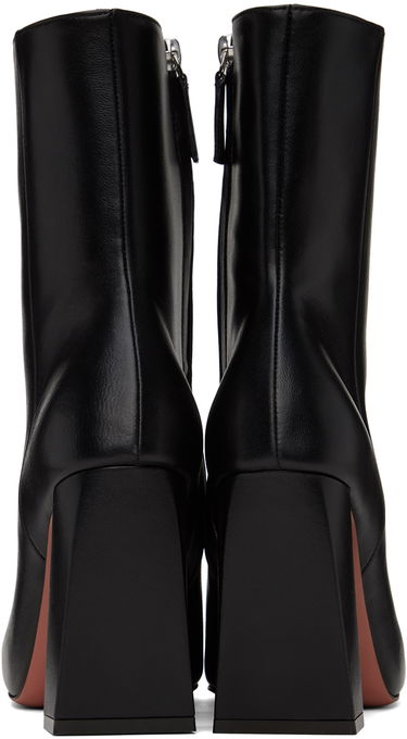 Starostlivosť o obuv Amina Muaddi Amina Muaddi Marine Boots Čierna | MARINE BOOTIE BLOCK HEEL NAPPA, 1