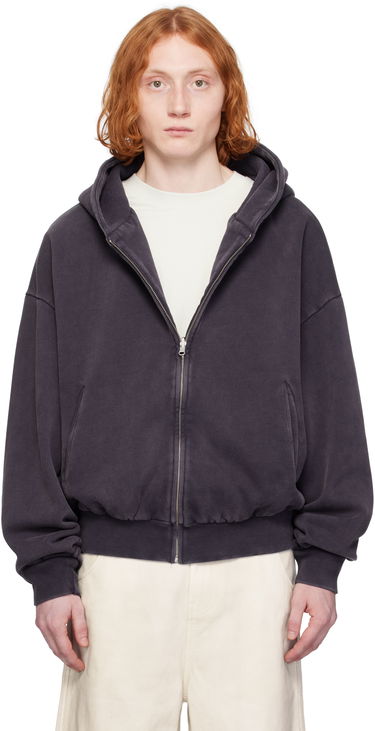 Mikina Entire Studios Entire Studios Thermal Zip-Up Hoodie Fialová | ES2488IN, 0