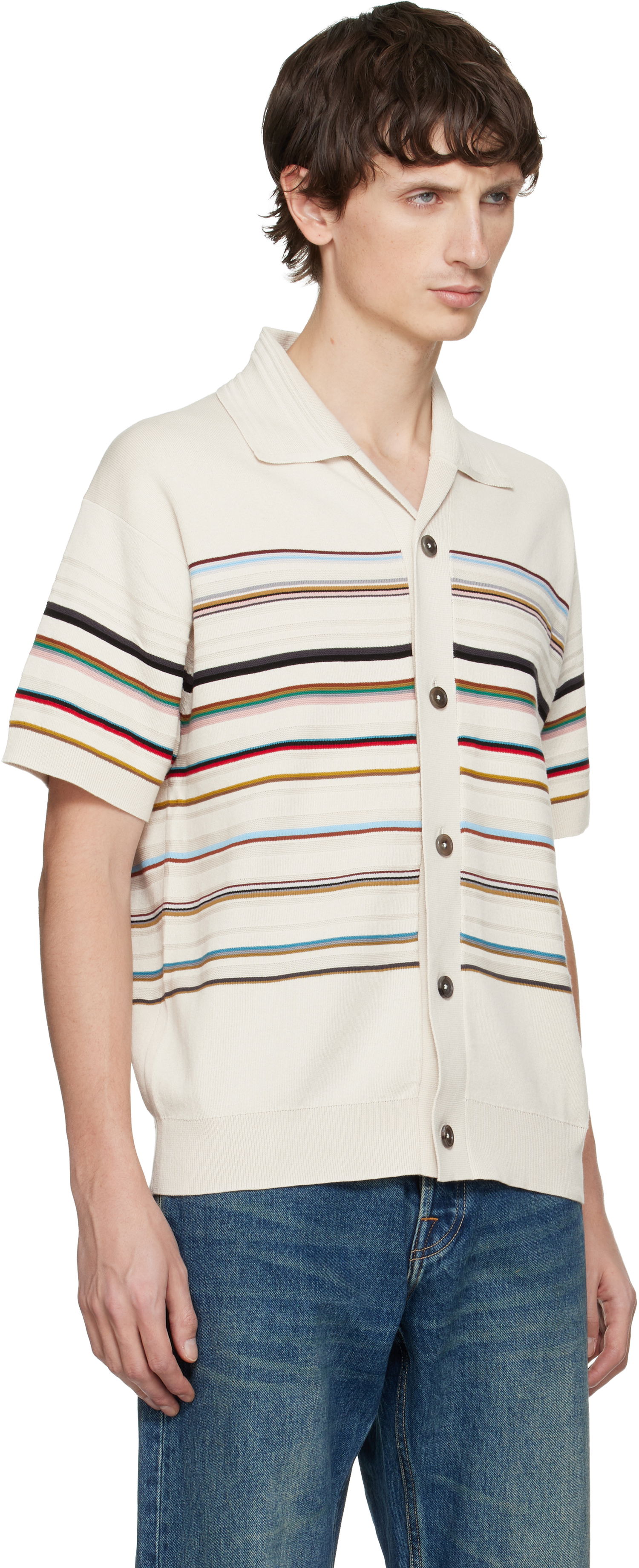Polo tričko Paul Smith Signature Stripe Short-Sleeve Knit Polo Rôznofarebný | M1R-532Z-T02765-02, 1