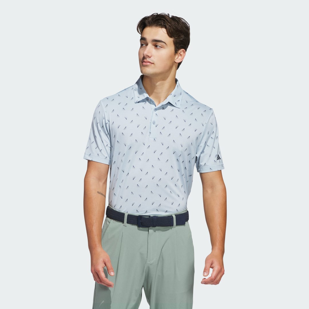 Polo tričko adidas Performance Ultimate365 Printed Mesh Golf Polo Shirt Modrá | JF9003, 0