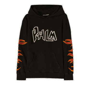 Mikina Palm Angels Graffiti Flames Hoodie Čierna | PMBB117F22FLE0021001, 0