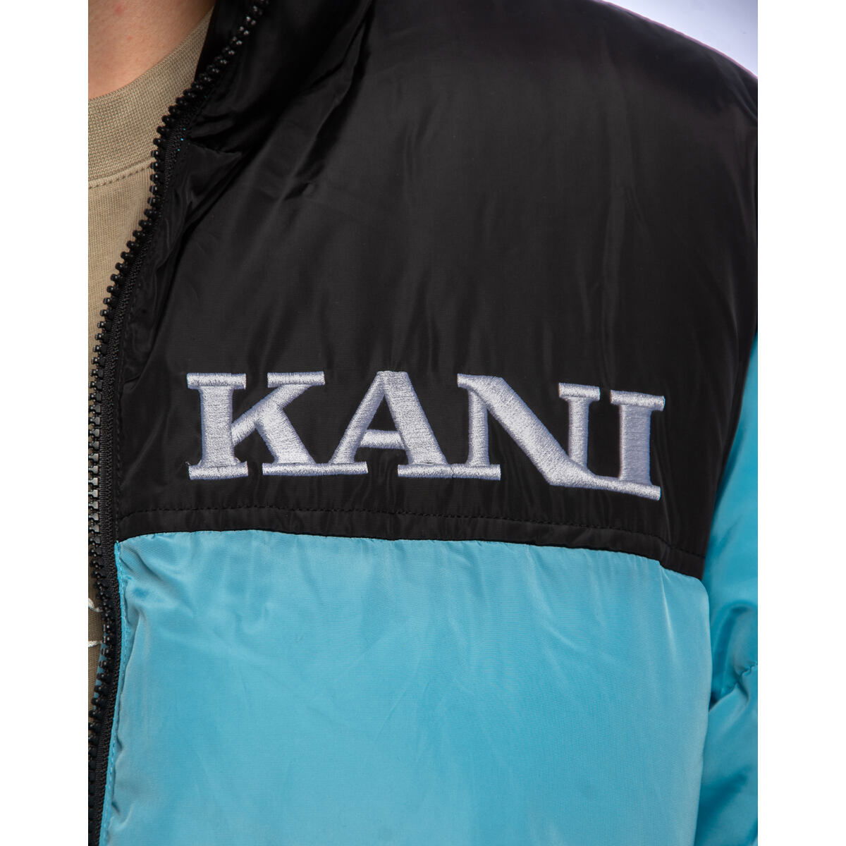 Prešívaná bunda Karl Kani Karl Kani Retro Essential Puffer Jacket Modrá | PD00007604, 1