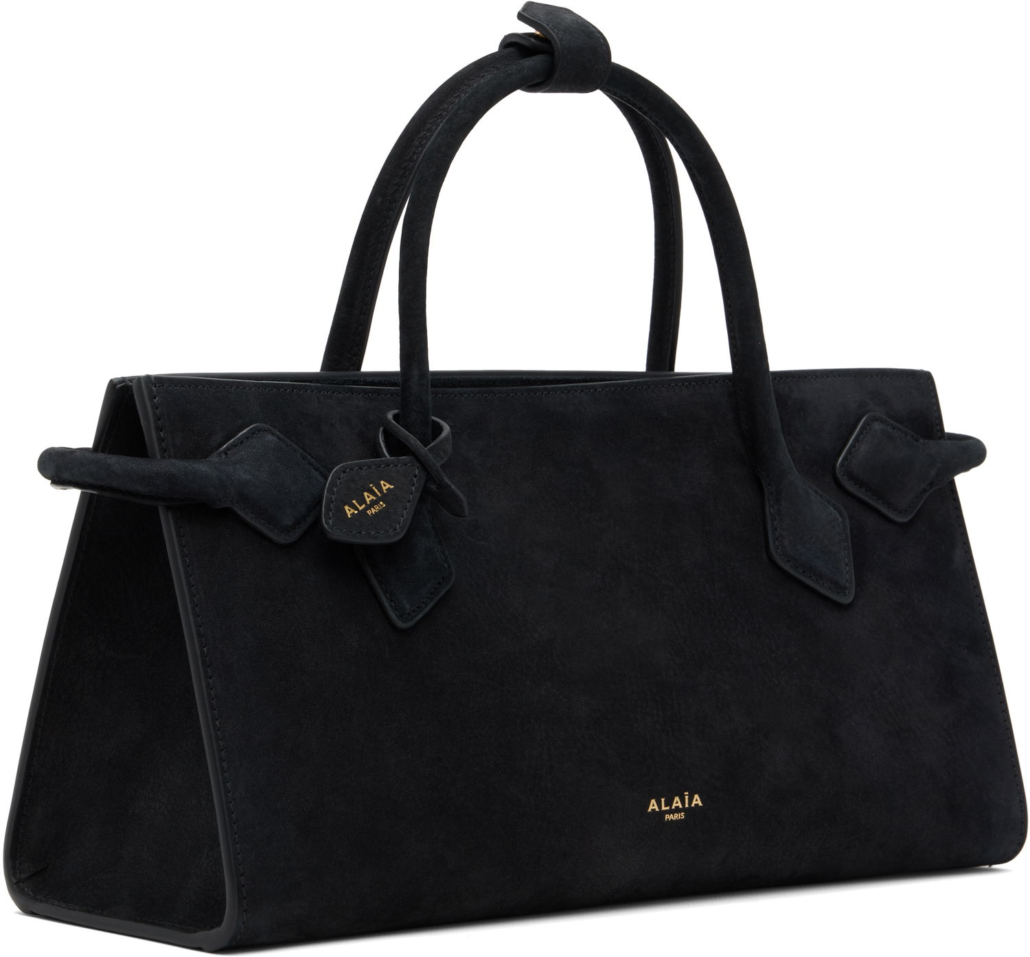 Tote bag Alaïa ALAÏA Small Suede Hand Tote Čierna | AA1S14033CA214, 1