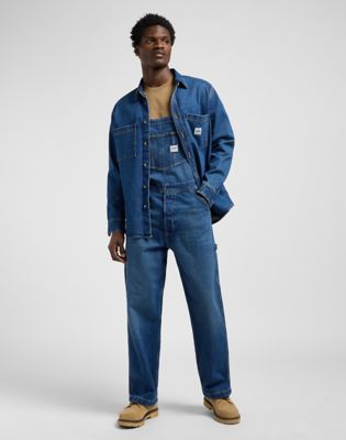 Overal Lee Relaxed Fit Bib Overalls Modrá | 112370620, 1