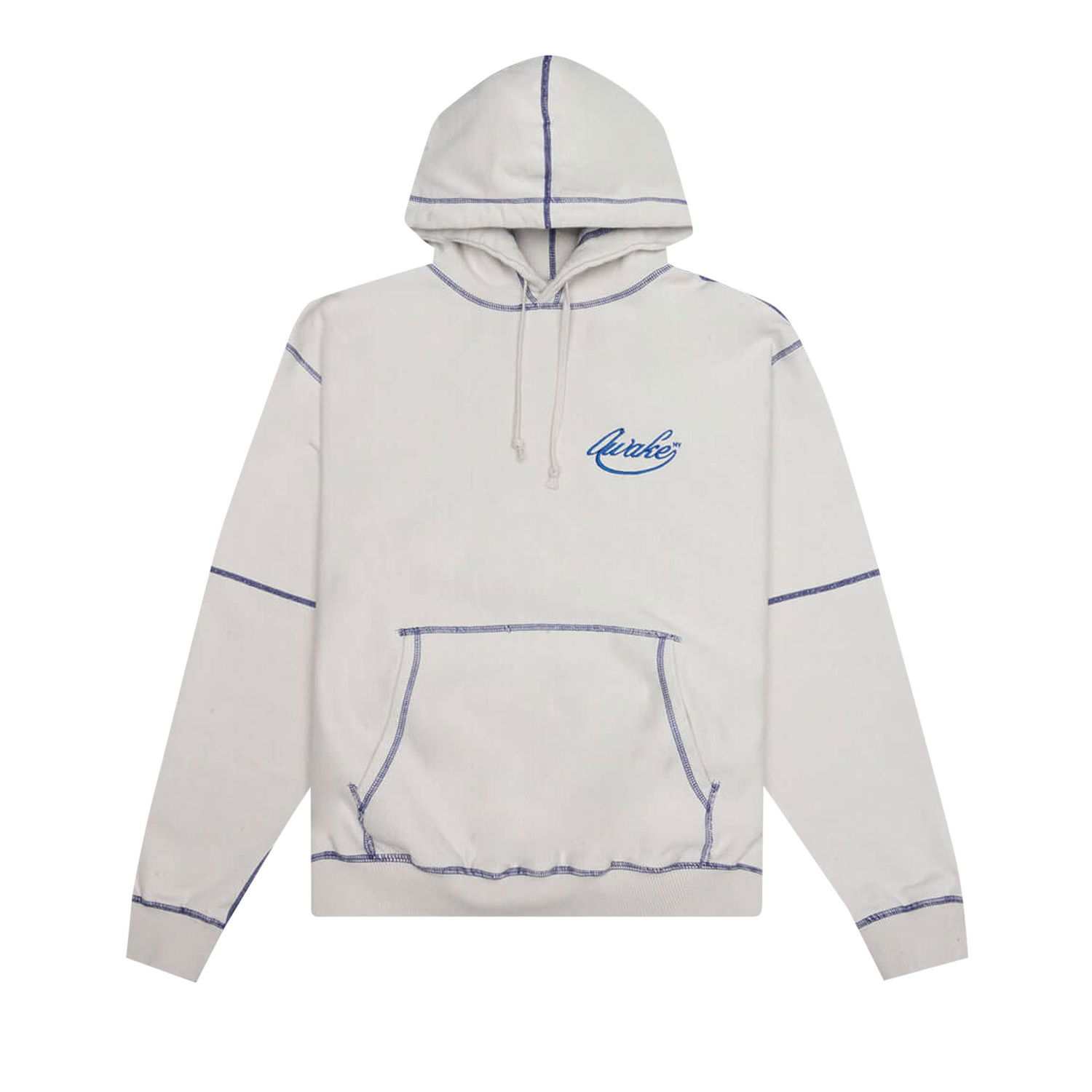 Mikina Awake NY Contrast Stitch Script Logo Hoodie Biela | AWK SP22 HD002 CREA, 1