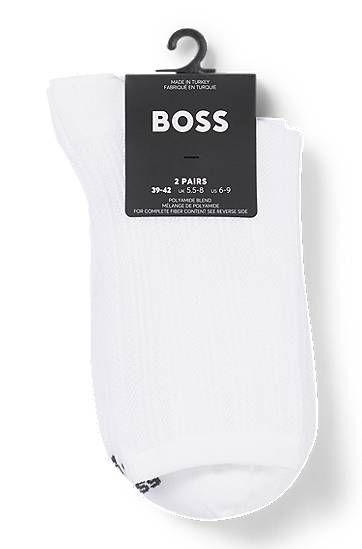 Ponožky BOSS Two-Pack of Short Socks Biela | 50538049, 1
