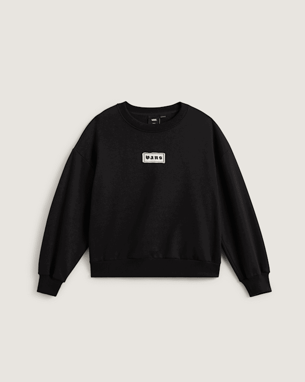 Mikina Vans Upworn Retro Crew Sweatshirt Čierna | VN000Q30BLK, 0