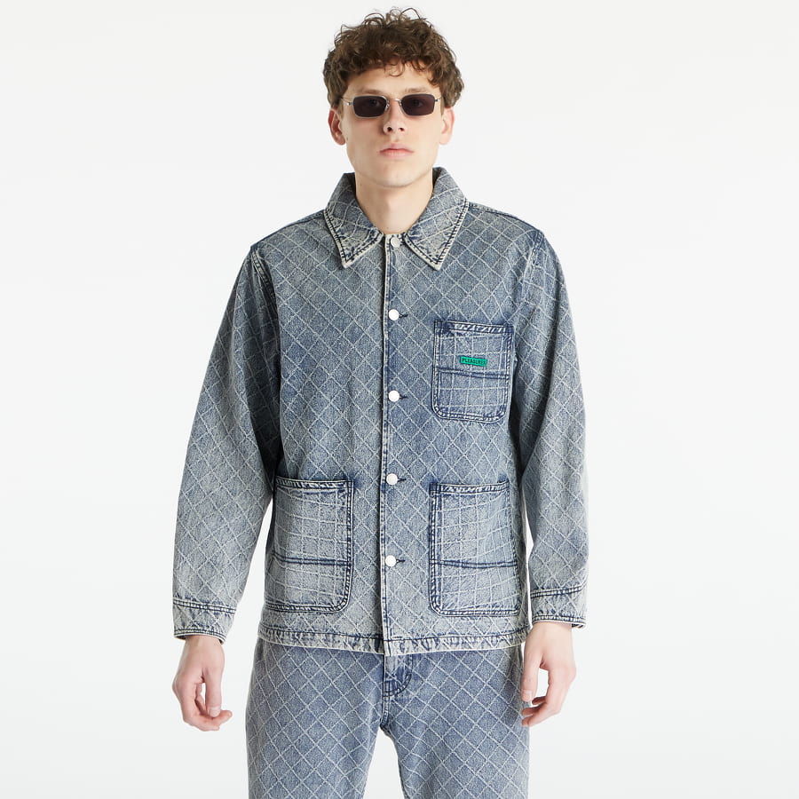 Bunda Pleasures Ingress Chore Coat Modrá | P23SP002 INDIGO, 0