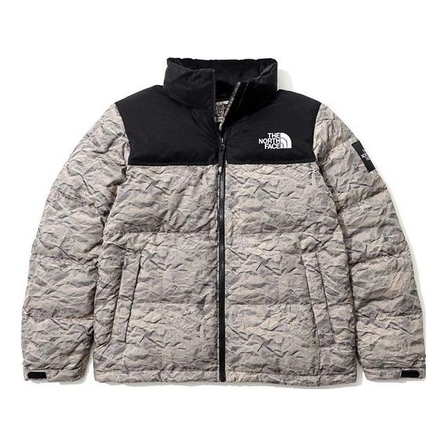 Prešívaná bunda The North Face Printed Puffer Jacket Šedá | NJ1DM66K, 0
