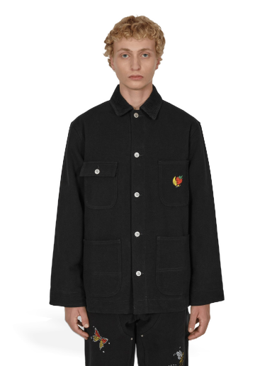 Canvas Embroidered Workwear Chore Coat