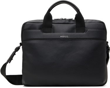 Kabelka BOSS Hugo Grained Faux-Leather Briefcase Čierna | 50541947, 0
