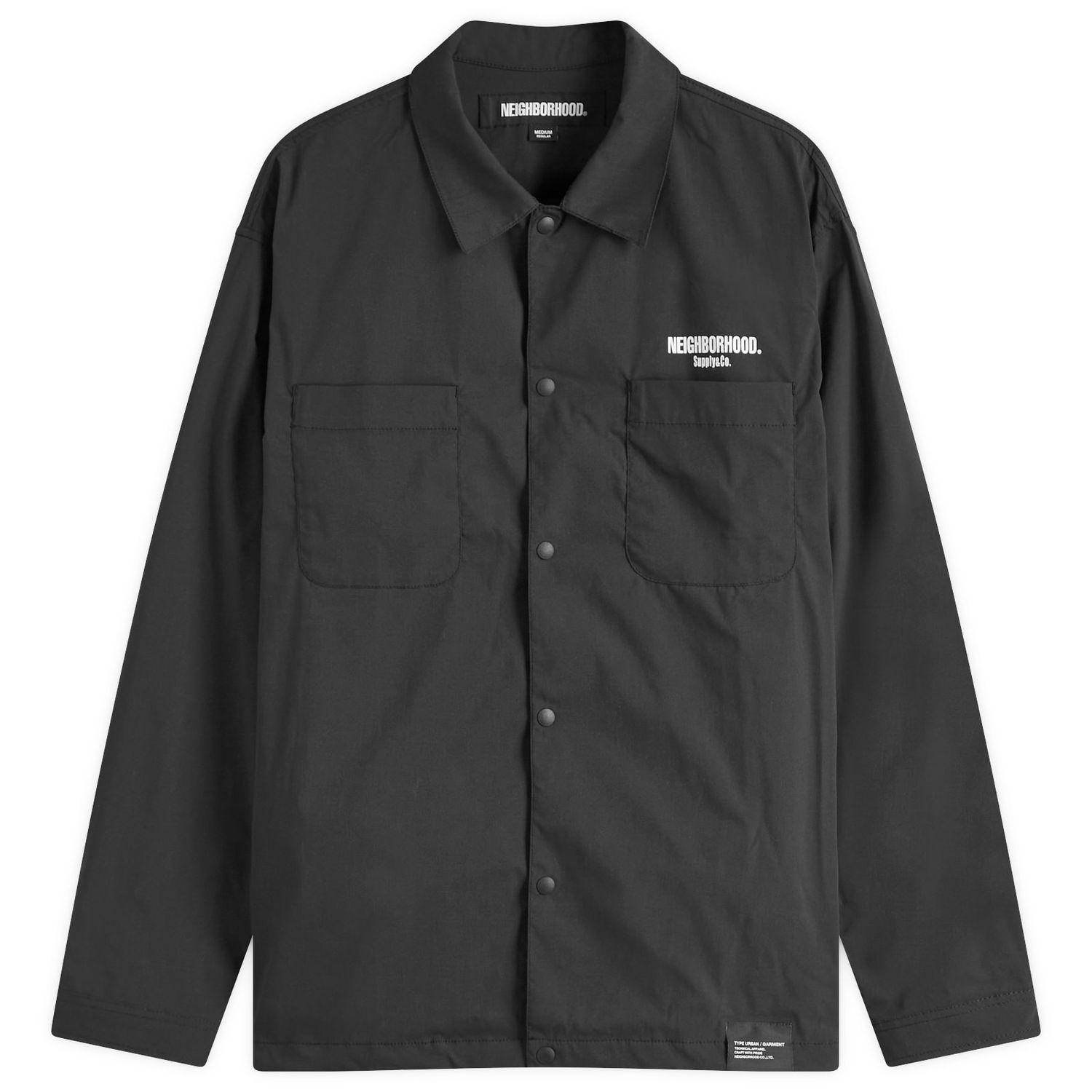 Košeľa Neighborhood Neighborhood Multifunctional Logo Shirt, Size Large Čierna | 251TSNH-SHM06-BLK, 0