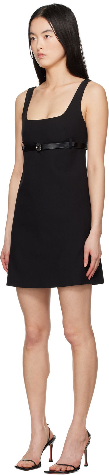 Šaty Coperni Coperni Tailored Minidress with Belt Čierna | COPR148F3004, 3