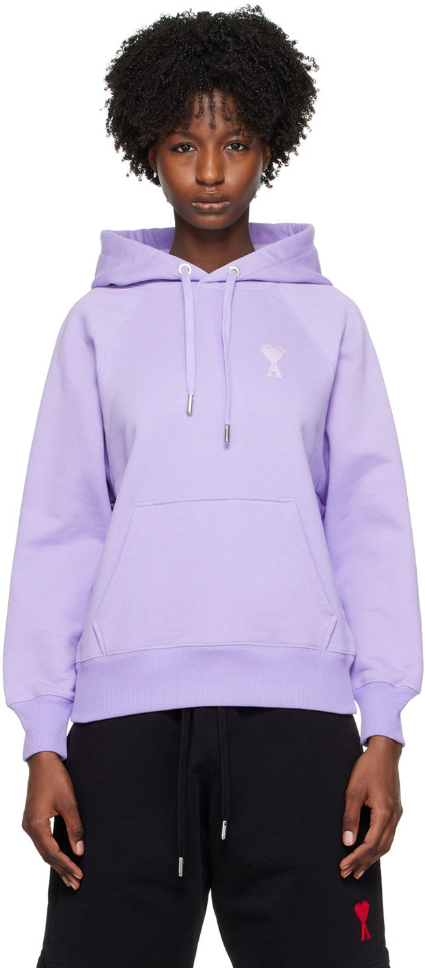 Mikina AMI SSENSE x Hoodie Fialová | SPUSW204.747.507, 0