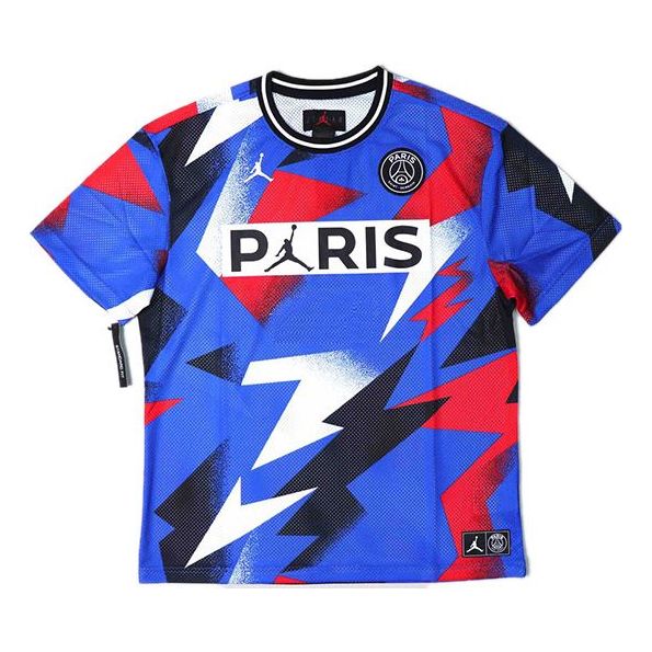 Dres Jordan Jordan Paris Saint-Germain Mesh Short Sleeve T-Shirt Modrá | BV2027-445