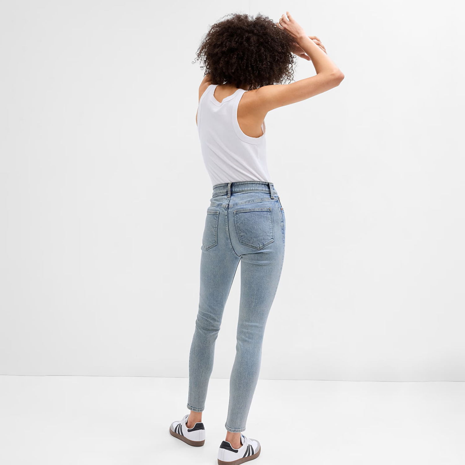 Džínsy GAP Denim Pants Legging - High Rise Light Wash Šedá | 674111-00, 1