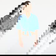 Tommy Jeans Women's Chambray Tie Front Short Sleeve Shirt