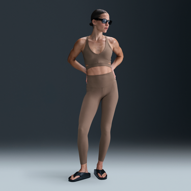Legíny Nike Nike Zenvy High-Rise 7/8 Ribbed Leggings Hnedá | hf1443-233, 3