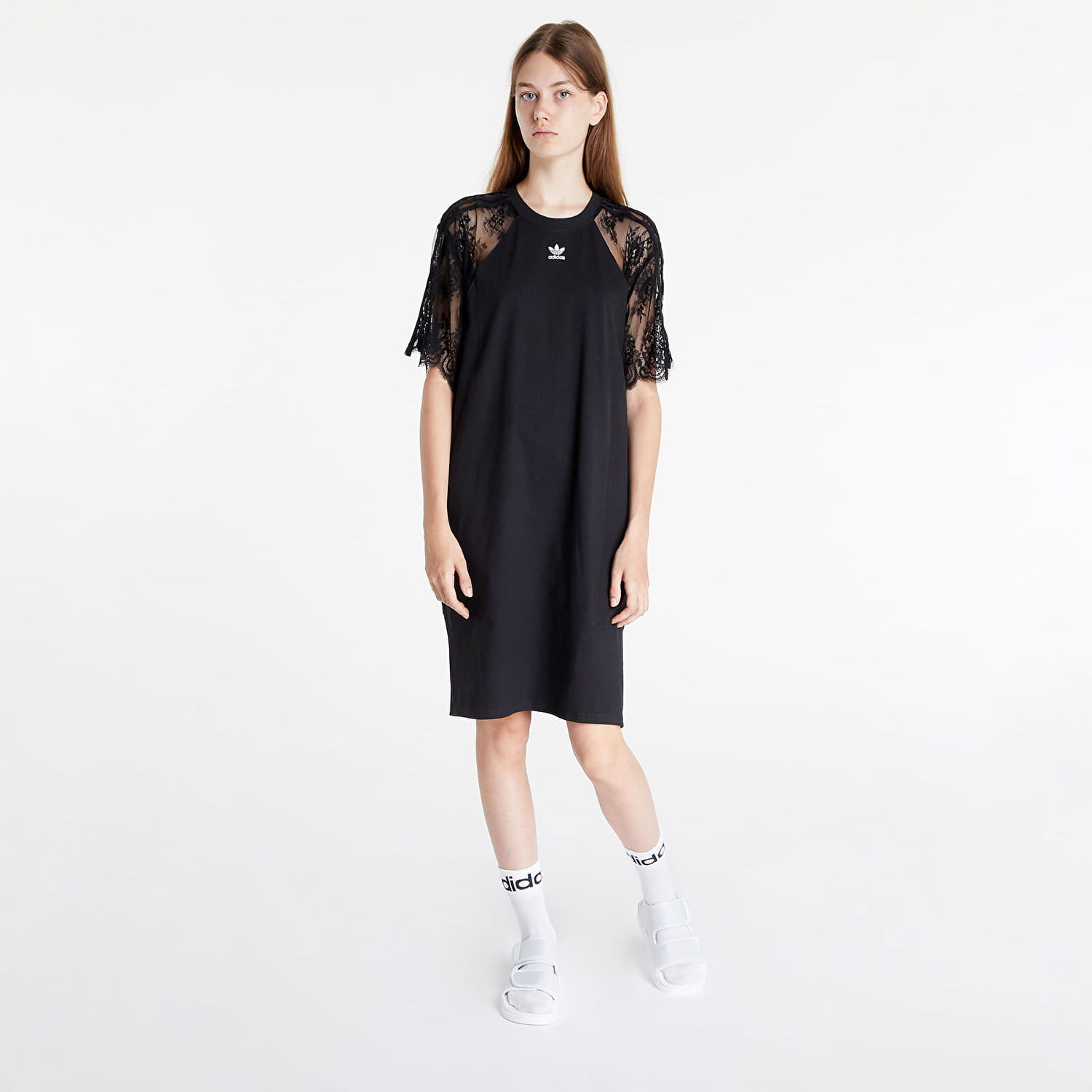 Šaty adidas Originals Tee Dress Čierna | HC4571, 0