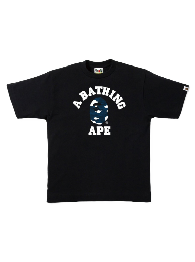 Tričko BAPE Stripe ABC Camo College Tee Čierna | 1H80 110 038