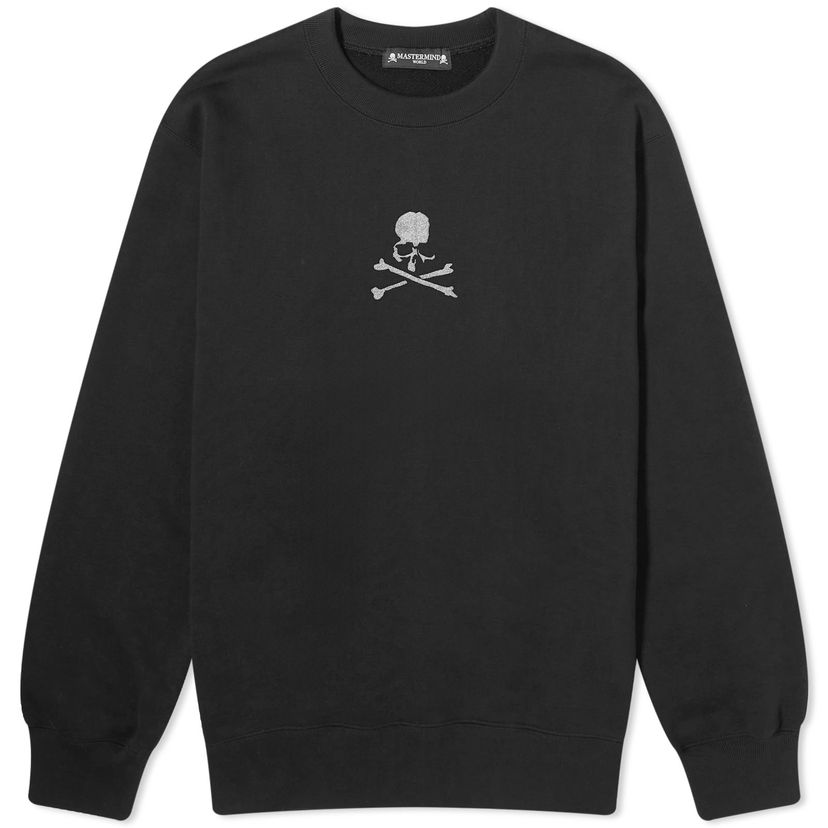 Mikina Mastermind WORLD Loopwheel Logo Crew Sweat Čierna | MW24S12-SW035-BLK