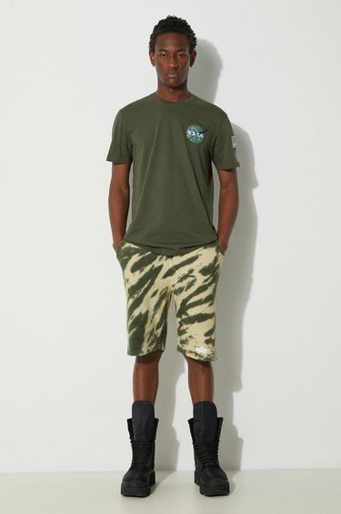 Tričko Alpha Industries T-Shirt With Print Zelené | 176507.257, 1
