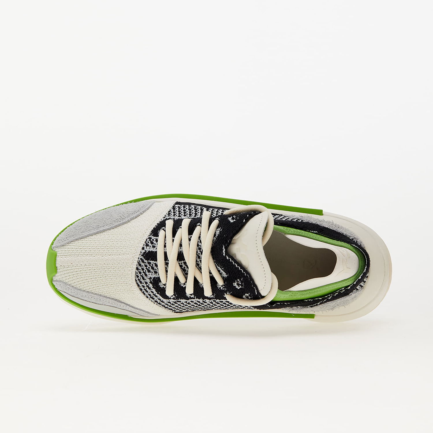 Tenisky a topánky Y-3 Qisan Knit Off White/ Wonder Silver/ Team Green Šedá | IG1042, 1