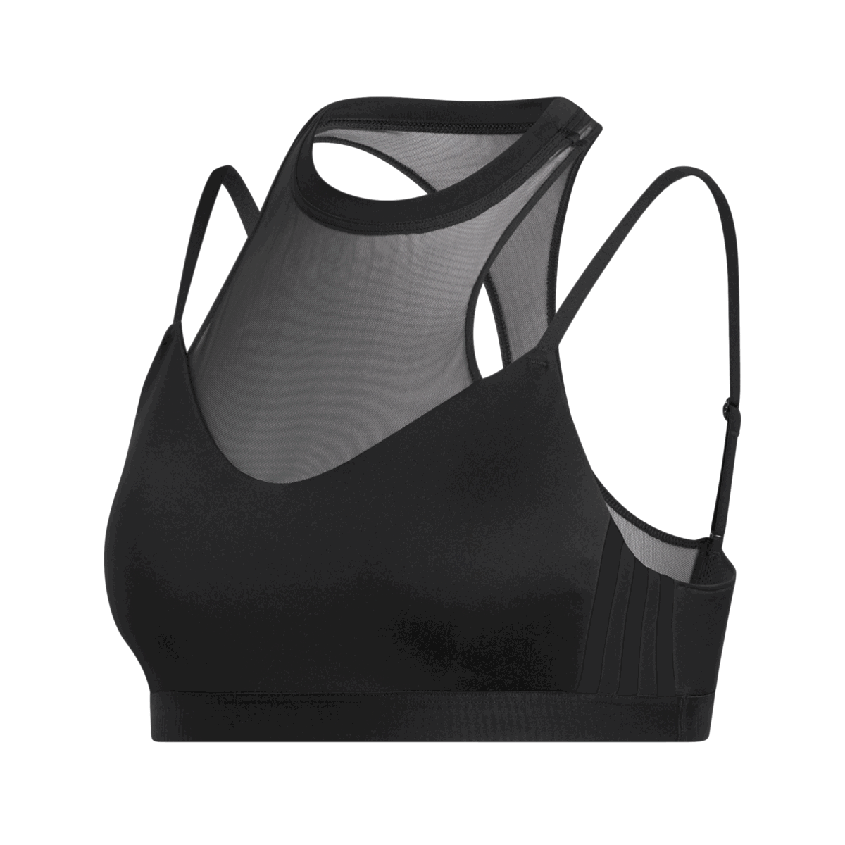 Podprsenka adidas Originals AM 3S Mesh Bra Čierna | FT3153, 0