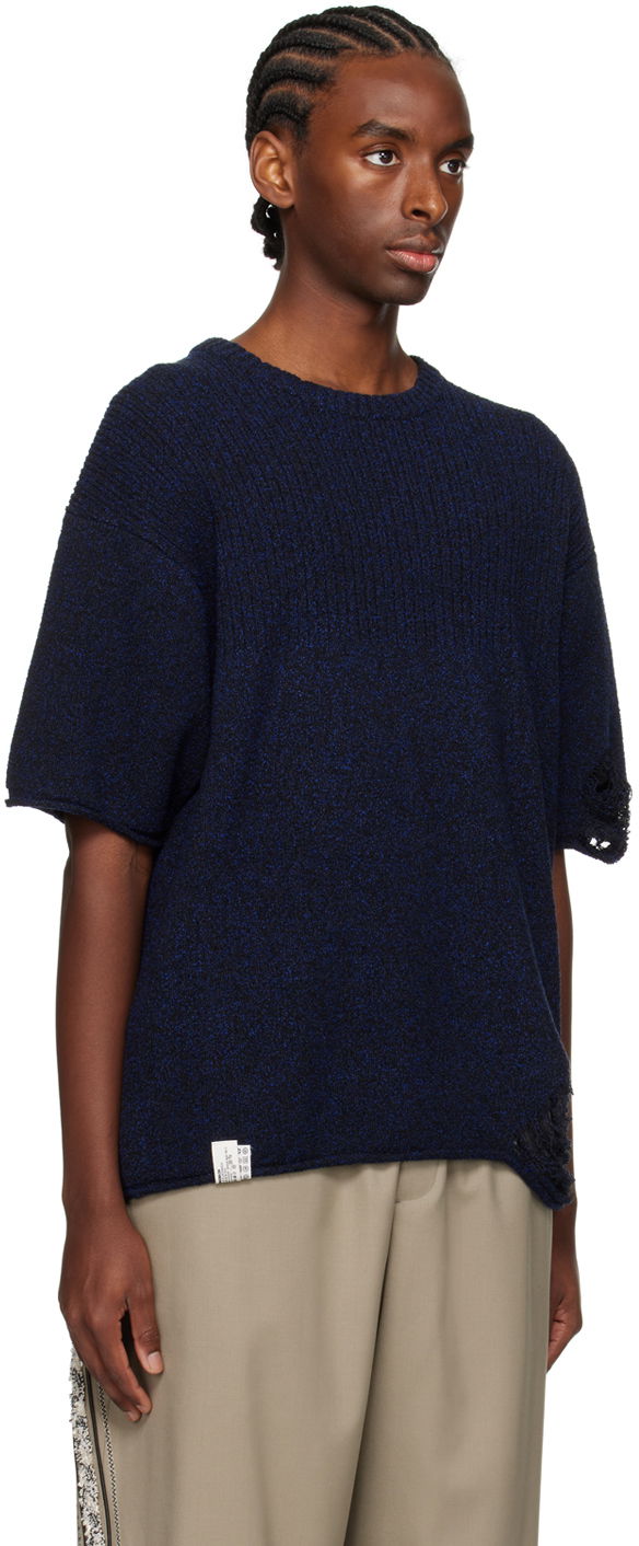 Distressed Knit T-Shirt