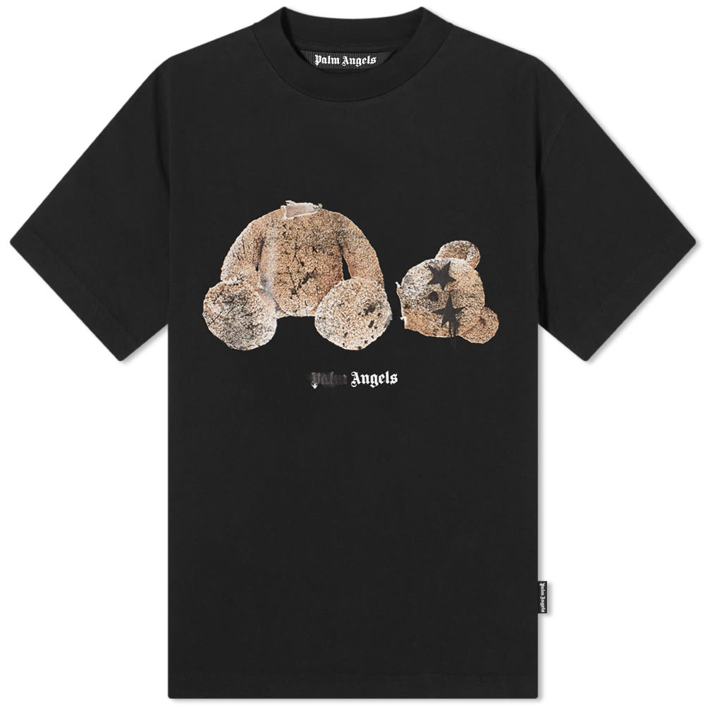 Tričko Palm Angels Spray Logo Kill The Bear Tee Čierna | PMAA001F21JER0271060, 0