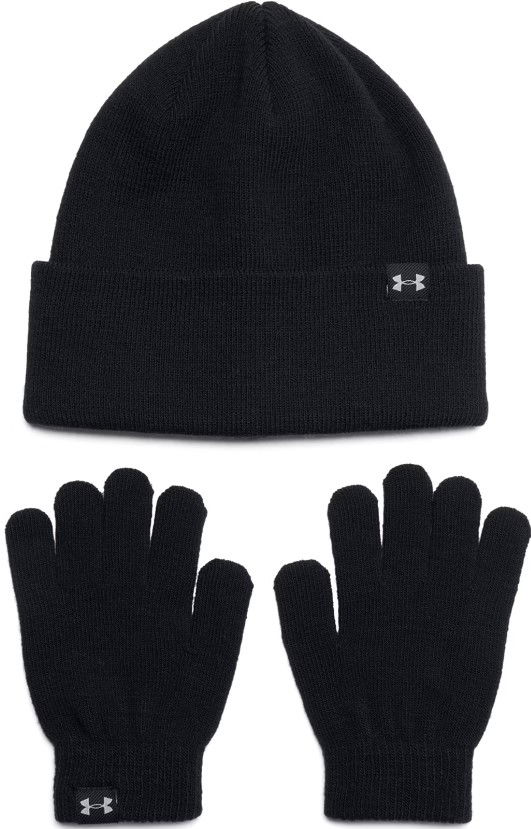 Rukavice Under Armour Knit Beanie & Gloves Set Čierna | 1386642-001, 0