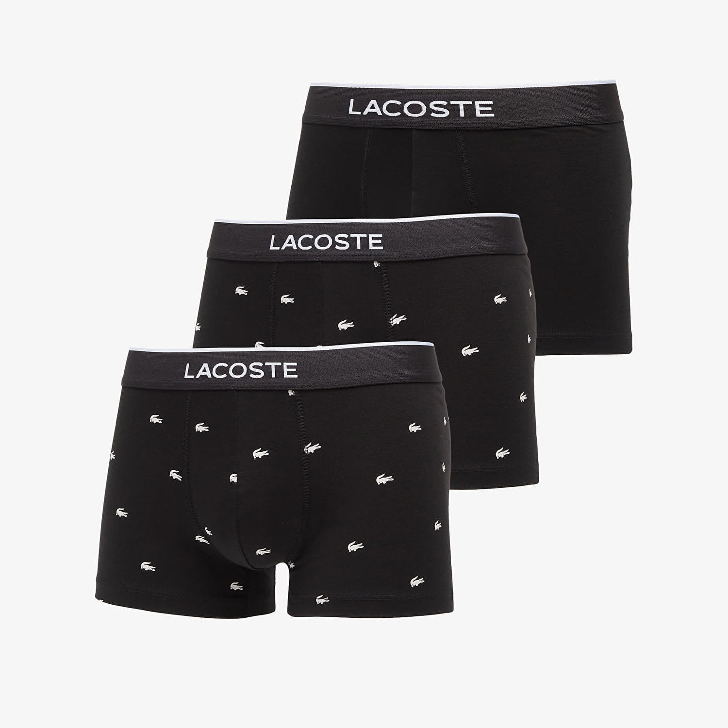 Boxerky Lacoste 3-Pack Trunk Black Čierna | 5H1299 031, 0