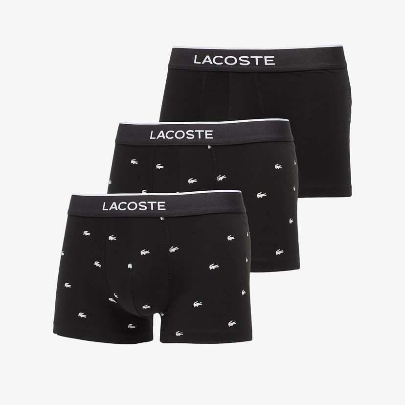 Boxerky Lacoste 3-Pack Trunk Black Čierna | 5H1299 031