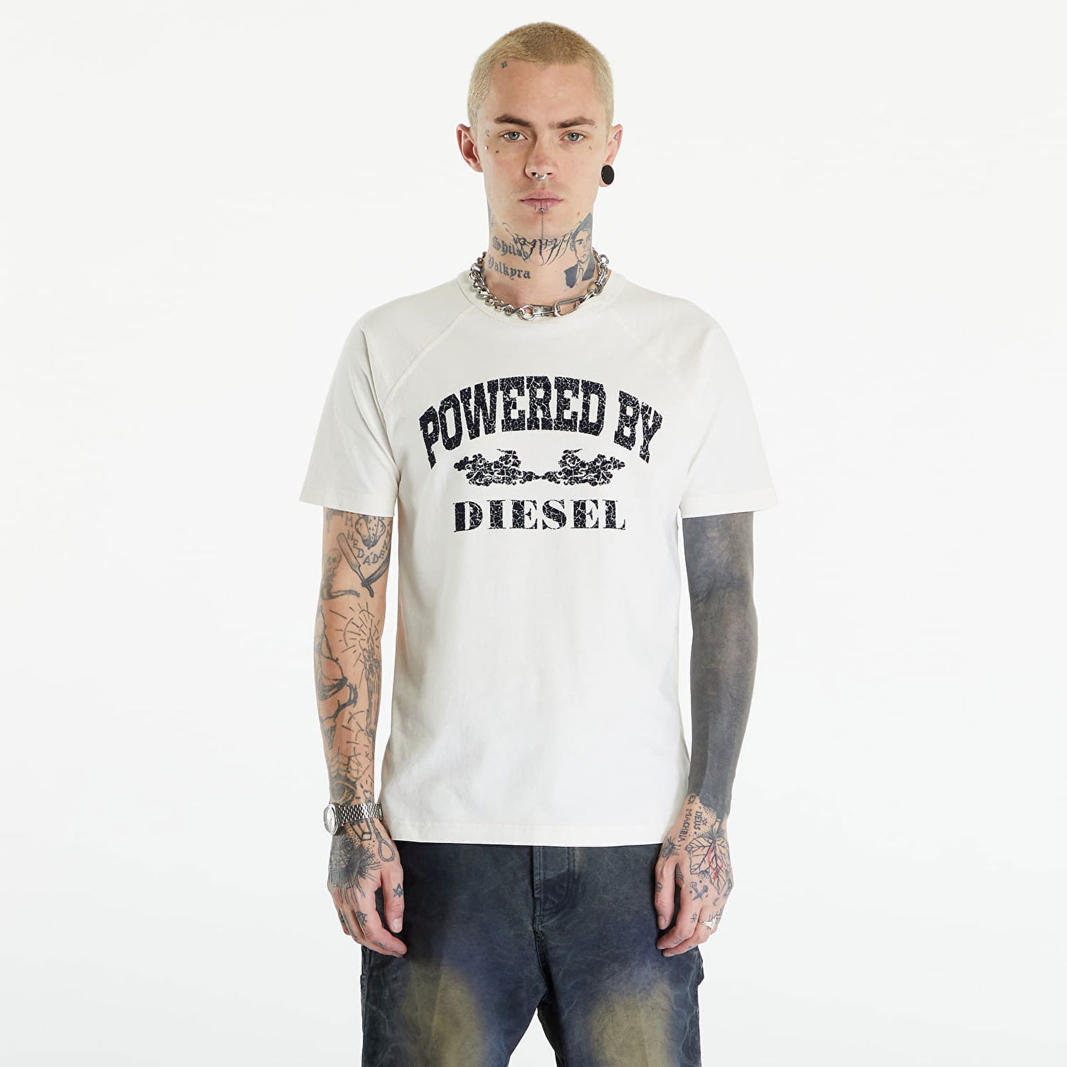 Tričko Diesel T-Rust T-Shirt Off White Biela | A13280_0DQAU Off White, 0