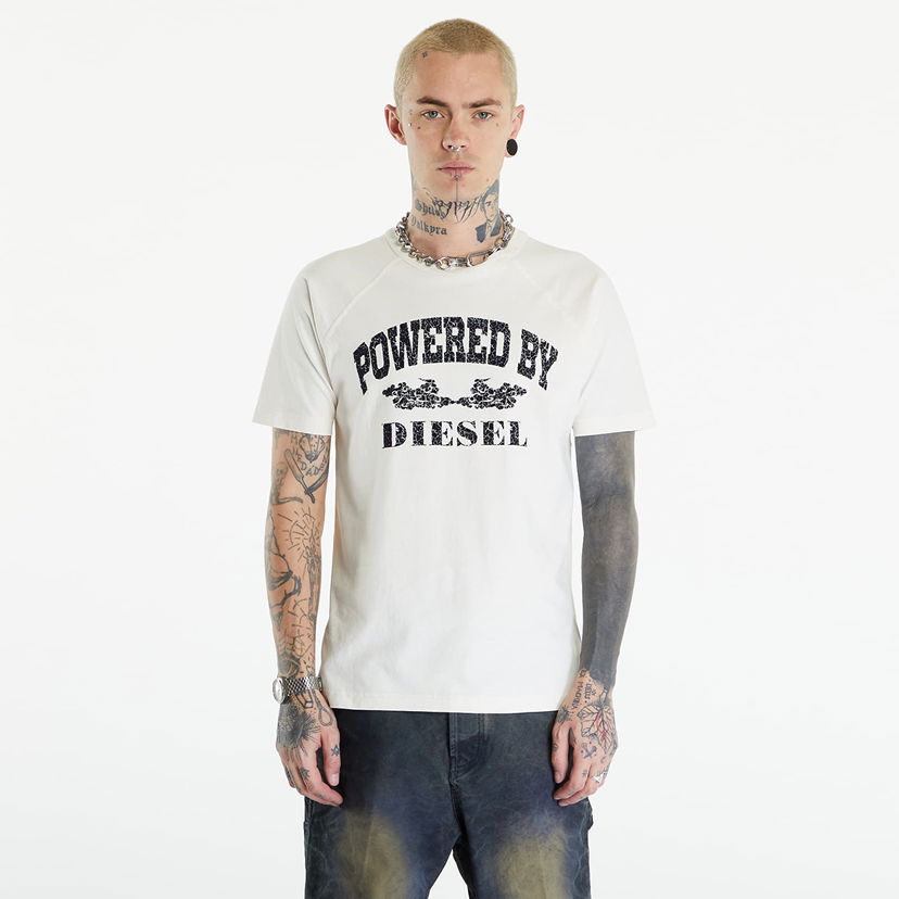 Tričko Diesel T-Rust T-Shirt Off White Biela | A13280_0DQAU Off White