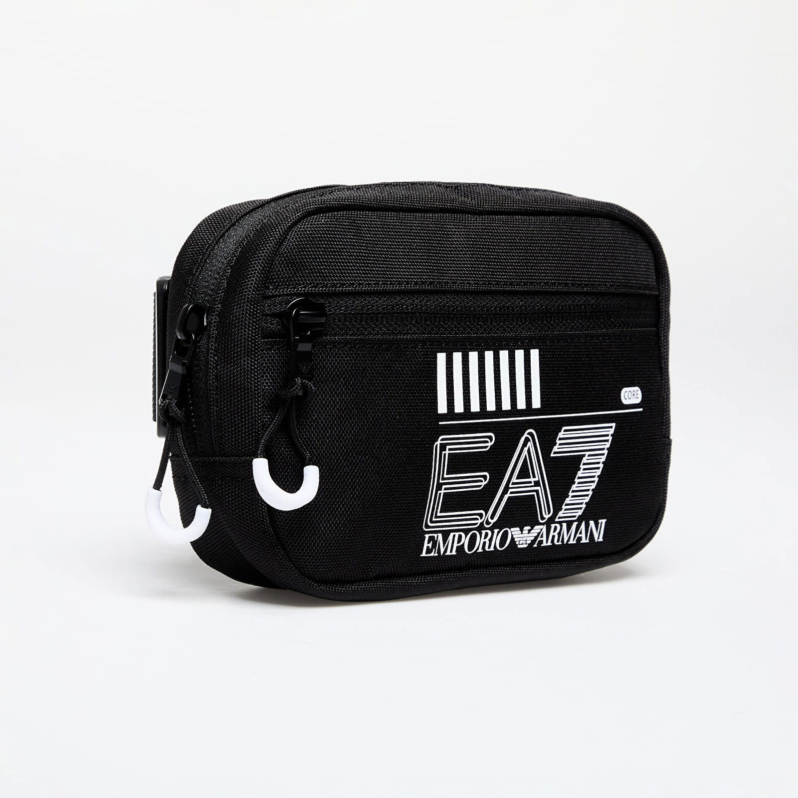 EA7 Unisex Small Pouch Bag Black/ White Logo Universal