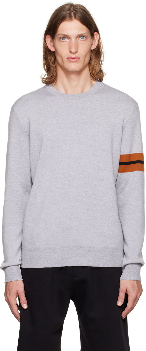 Sveter ZEGNA Striped Sweater Šedá | UAM91-110, 0
