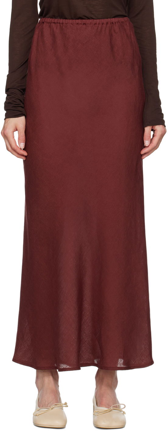 Sukňa Baserange Baserange Dydine Maxi Skirt Vínová | SKDY-LI-AU24, 0
