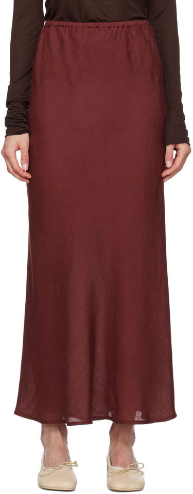 Sukňa Baserange Baserange Dydine Maxi Skirt Vínová | SKDY-LI-AU24, 0