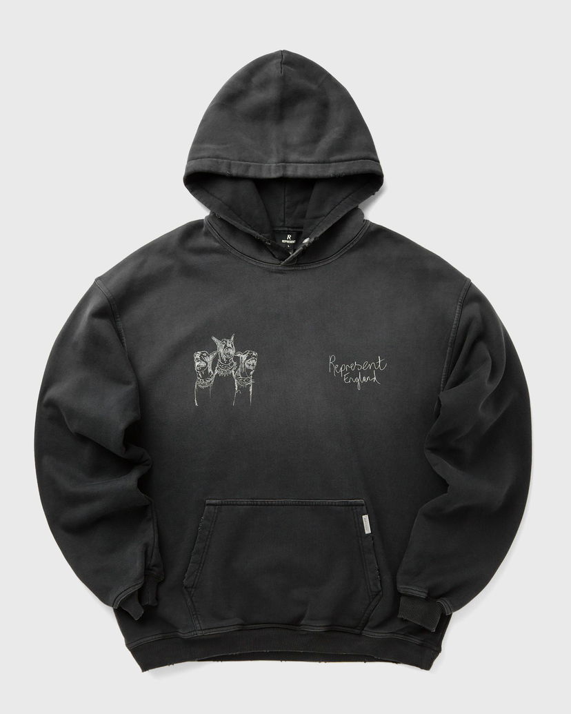Mikina Represent Clo Hand Drawn Thoroughbred Dogs England Hoodie Čierna | MLM100556-03