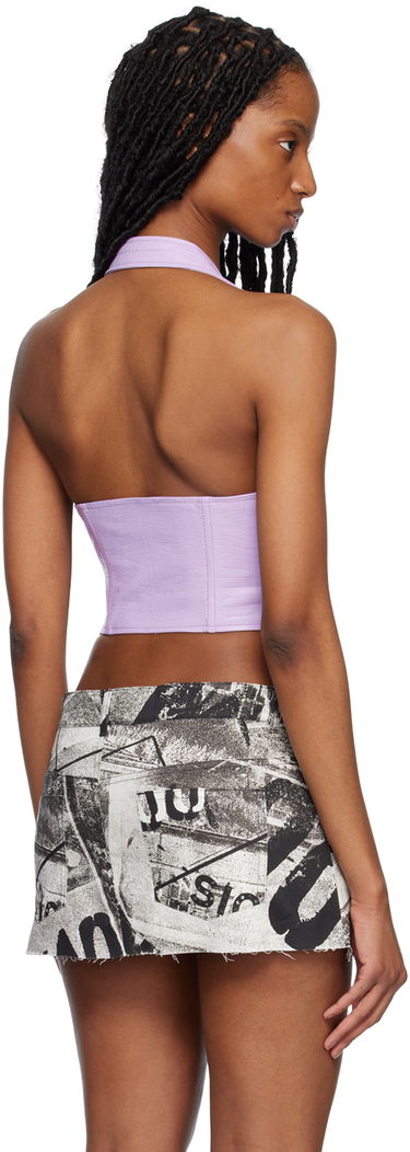 Tielko Miaou Miaou Hannah Jewett Edition Mara Halter Corset Top Fialová | 7087VLLIL, 2