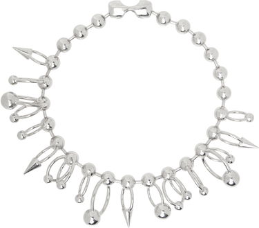 Náramok Jean Paul Gaultier Jean Paul Gaultier 'The Ball' Silver-Tone Ball Chain Necklace Metalická | 24/25-U-CO013-X053-91, 3
